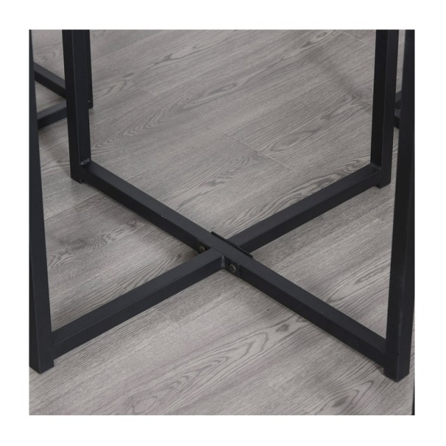 Σετ Μεταλλικό Τετράγωνο Τραπέζι - Bar  80 x 80 x75.5 cm με 4 Σκαμπό HOMCOM 835-083V01