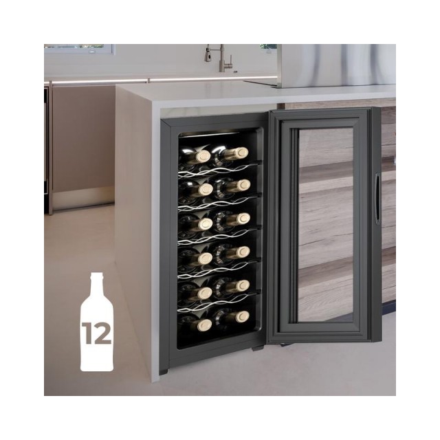 Συντηρητής Κρασιών 34 Lt - 12 Φιάλες Cecotec Grand Sommelier 1230 CoolCrystal CEC-02709