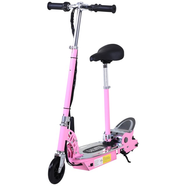 Homcom Electric Scooter με Παιδικό Κάθισμα, Ροζ AA1-042PK