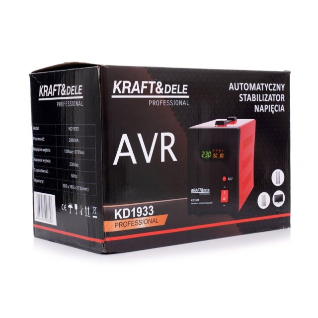 Σταθεροποιητής Τάσης AVR 2000VA 230V Kraft&Dele KD-1933