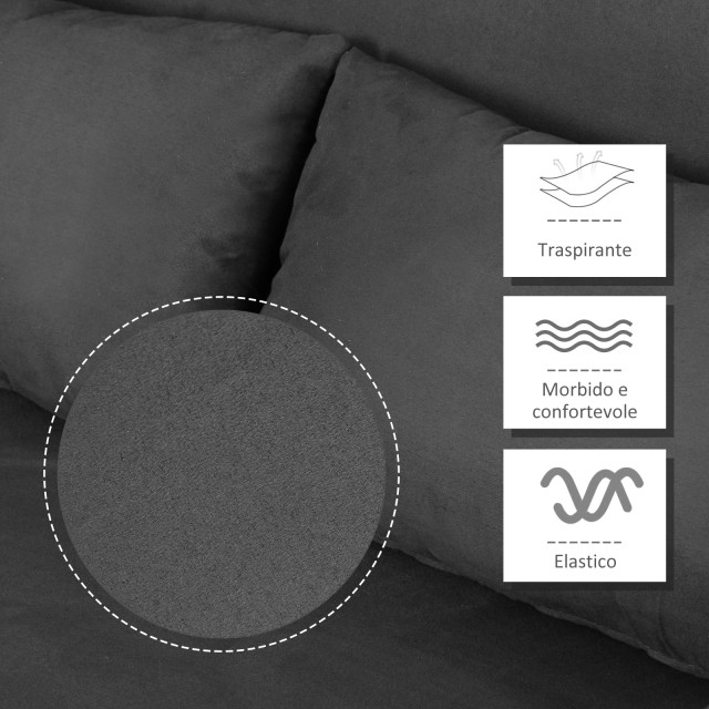 HOMCOM μονός καναπές-κρεβάτι από συνθετικό δέρμα και ατσάλι με ρυθμιζόμενο κάθισμα σε 5 θέσεις, 105x80x78 cm, γκρι