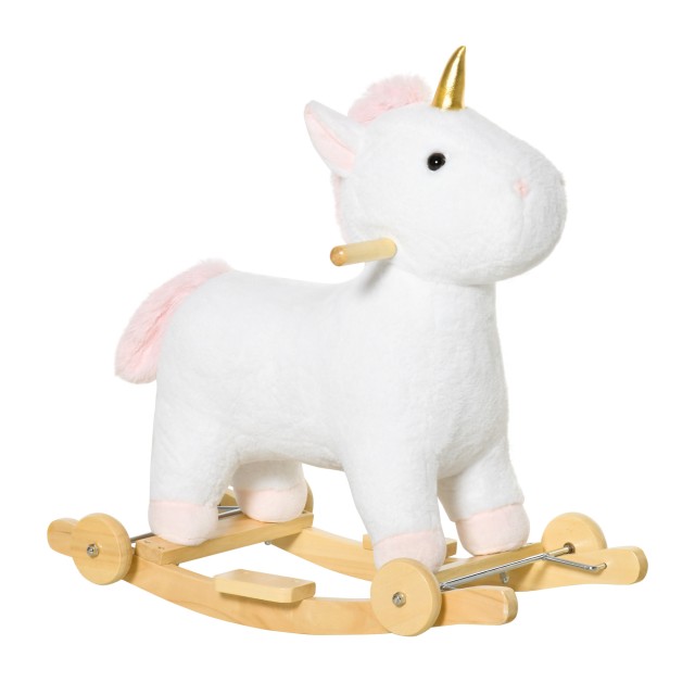 HOMCOM Rocking Horse - Λευκό 330-142