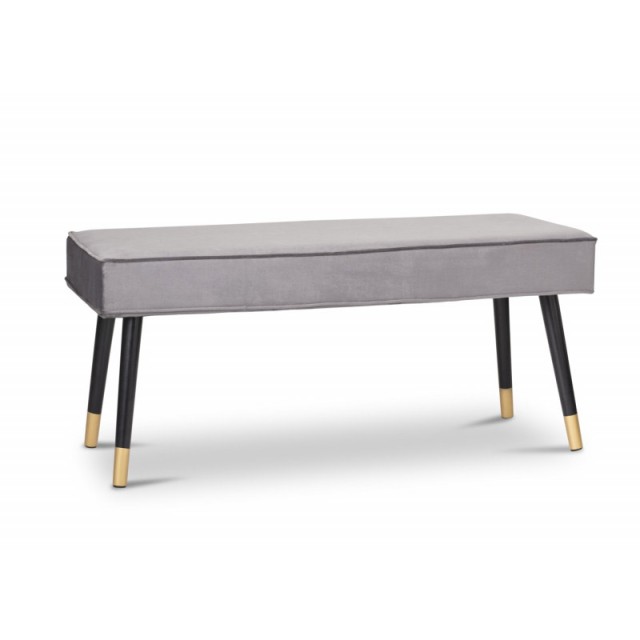 Ξύλινο Ταμπουρέ 101 x 42 x 45 cm Χρώματος Γκρι Lifa-Living 8719743325944