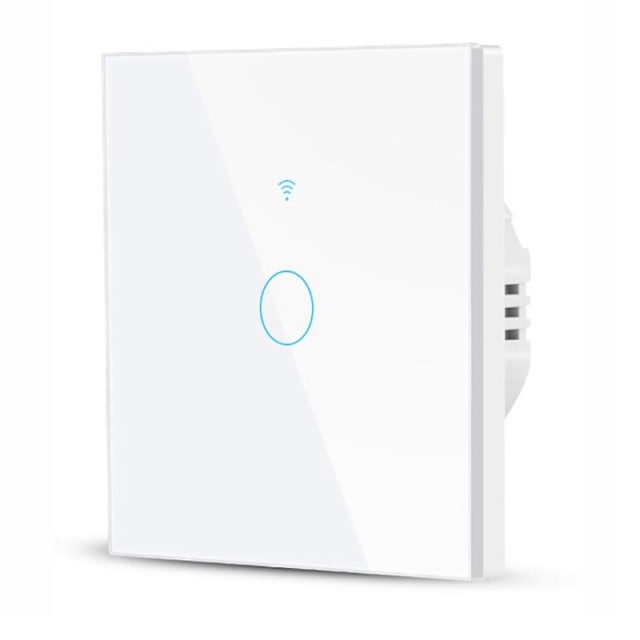 Χωνευτός Διακόπτης Τοίχου Wi-Fi Smart Switch για Έλεγχο Φωτισμού με Ένα Πλήκτρο Αφής Rovo FN1C