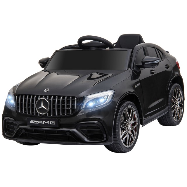 HOMCOM Mercedes Electric Ride-On Toy Car για παιδιά 3-5 ετών με ζώνη ασφαλείας και τηλεχειριστήριο, μαύρο